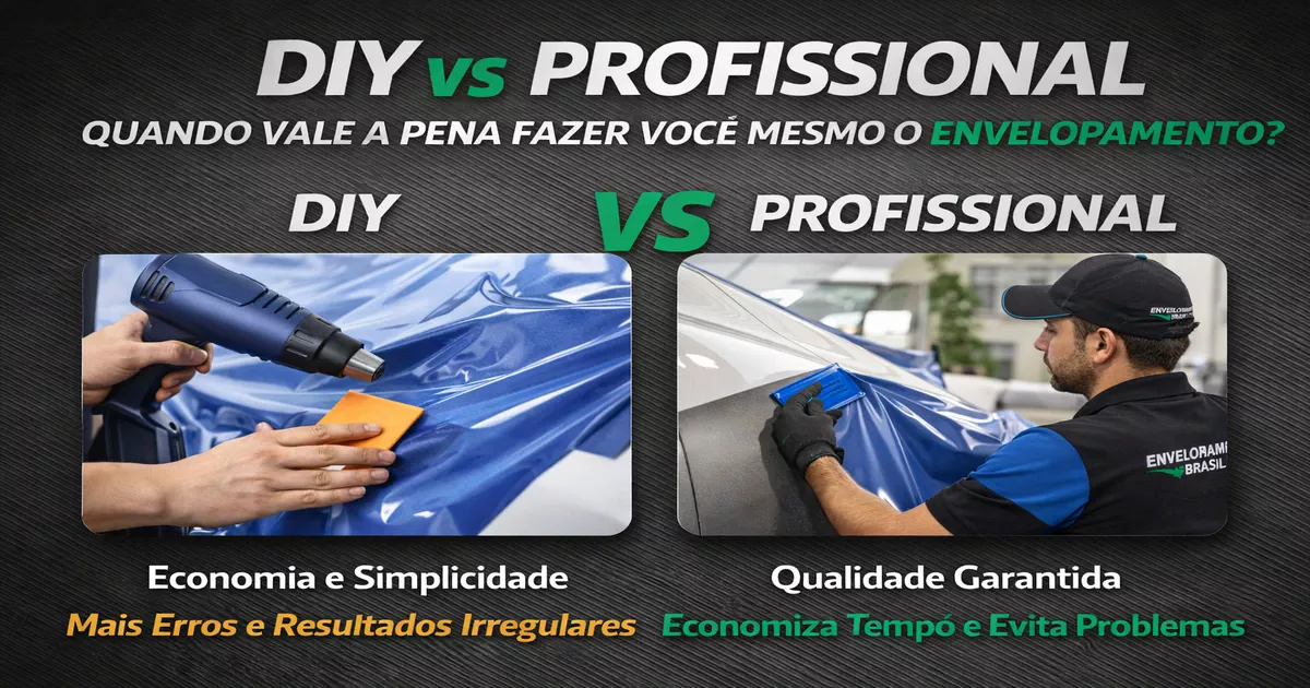 Qual vale mais a pena. Envelpar sozinho ou contratar um Profissional?