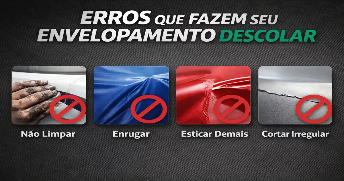 Conheça os Princiáis Erros Que Fazem Seu Envelopamento Descolar