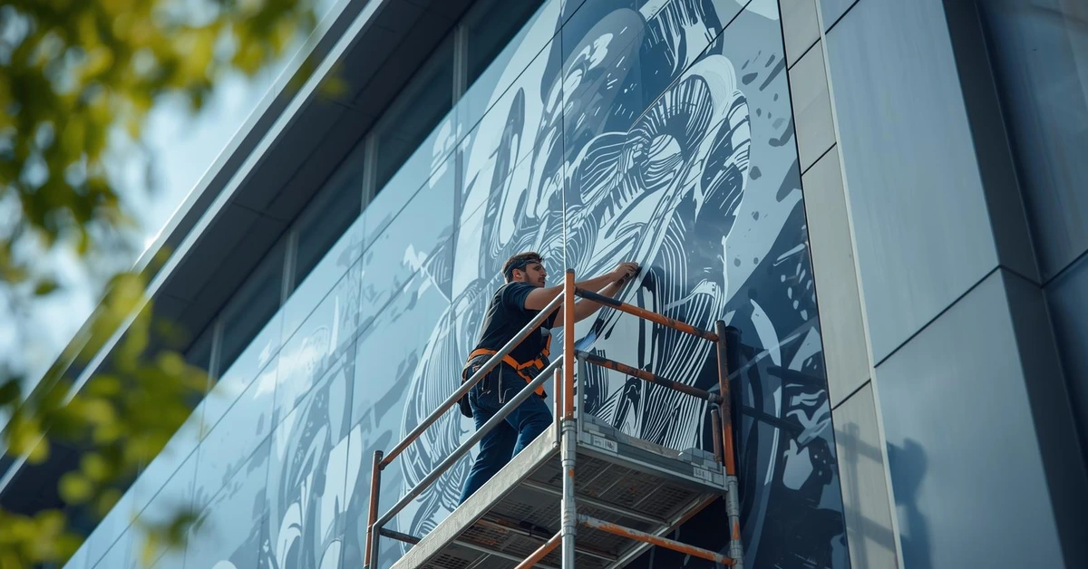 Projeto e consultoria para aplicação de envelopamento em material vinilico arquitetonicoe visual