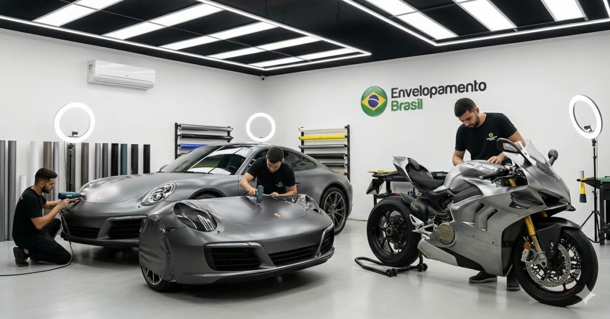 Envelopamento Automotivo com material premium no Brasil