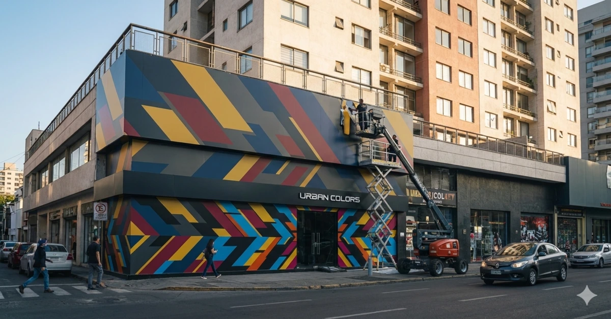 Renove sem obras com envelopamento comercial para comunicação visual de seu négocio