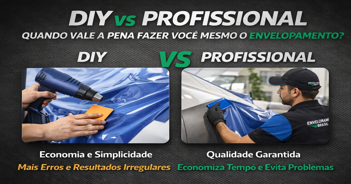 Qual vale mais a pena. Envelpar sozinho ou contratar um Profissional?