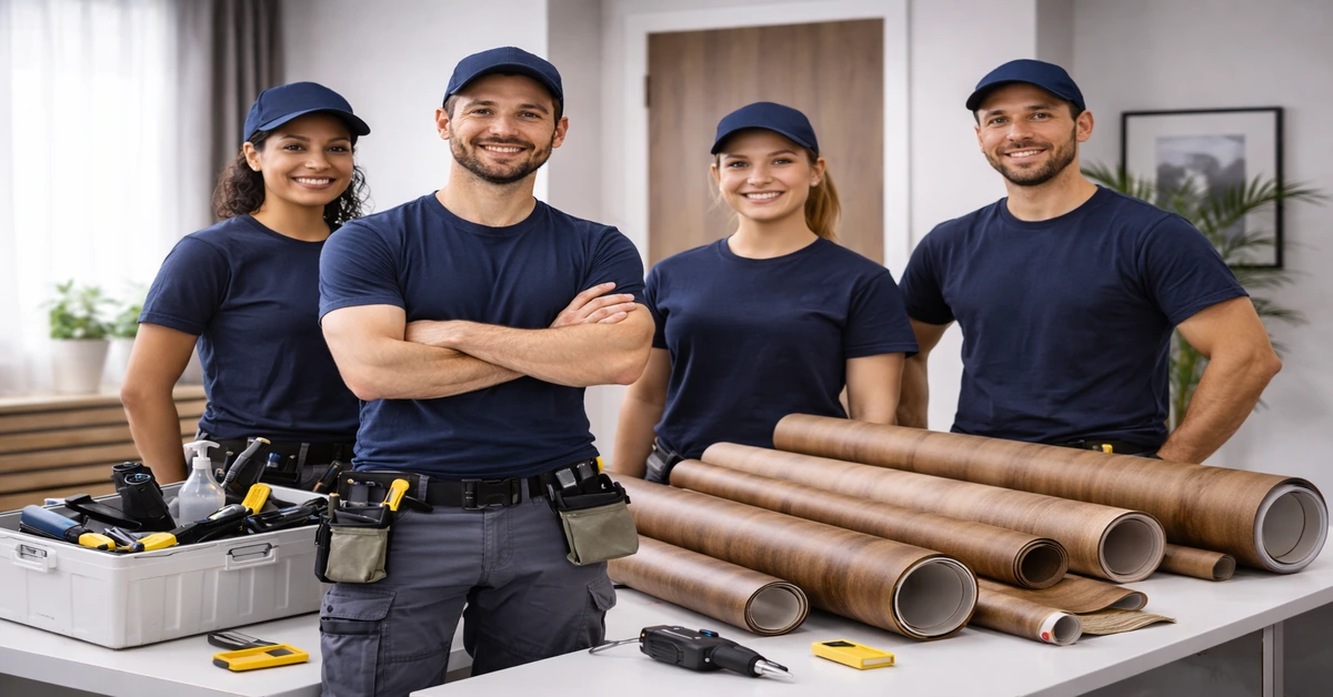 Equipe de profissionais especialistas em envelopamento com adesivo Vinilico